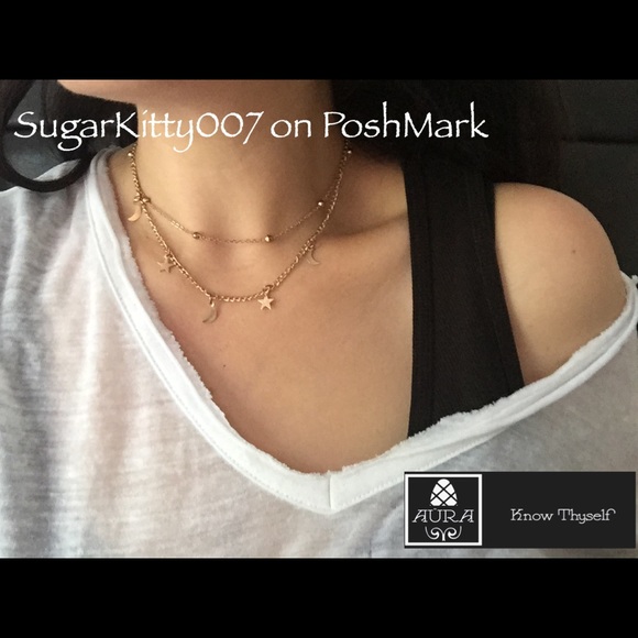 Moon Stars Choker Necklace - Picture 6 of 6